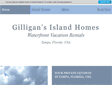 Tablet Screenshot of gilligansislandtampa.com